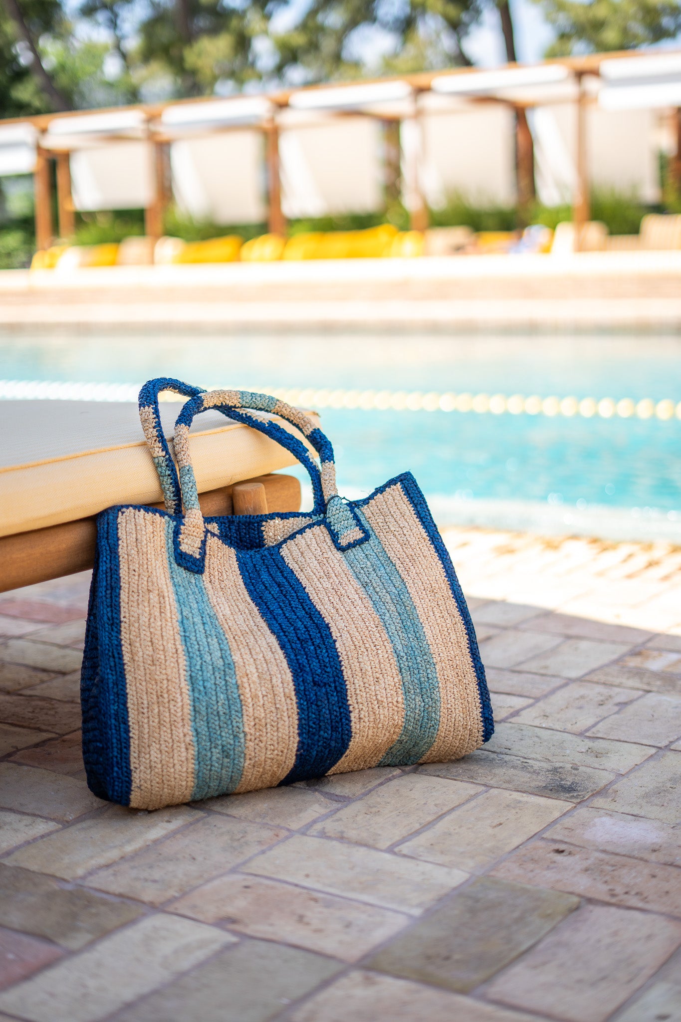 Raffia Bag Weekender 'Cabarita' - Little sister