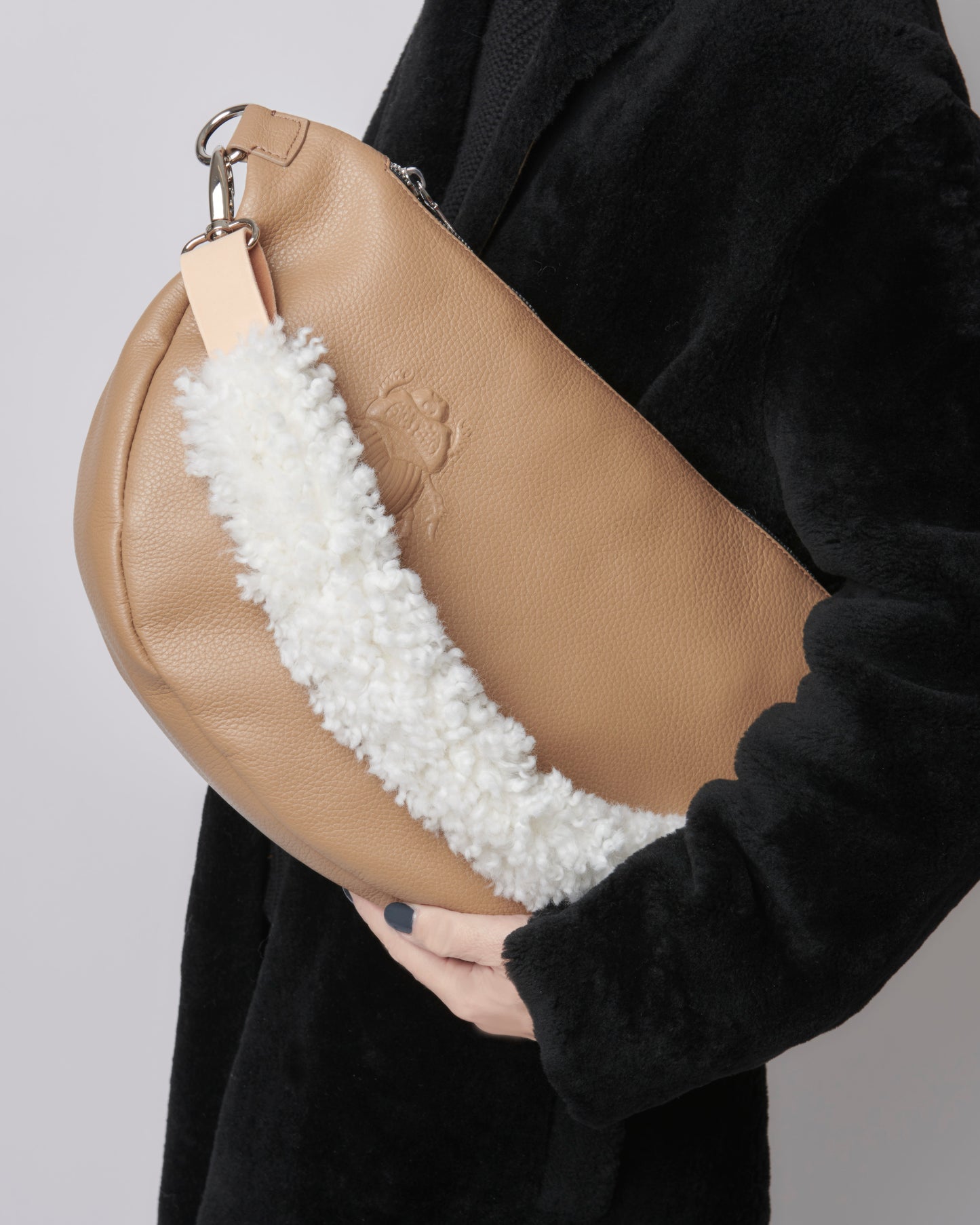 Curly Strap - ivory natural