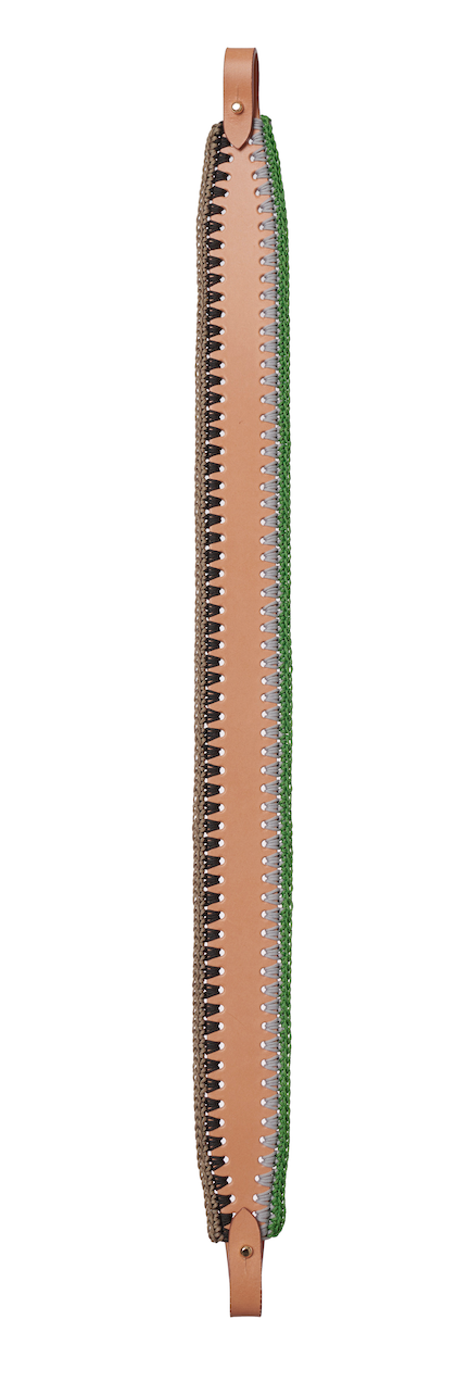 Crochet Strap Leather - natural mix