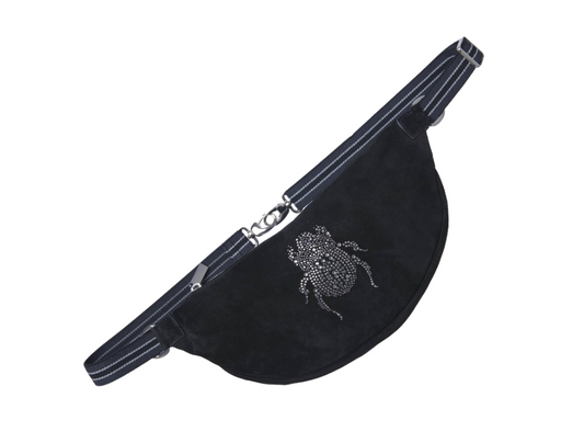 Belt Bag "The Glam" - Scarabmotive Black Suede