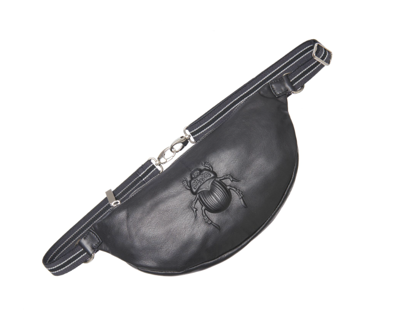 Leather belt store bag fanny pack