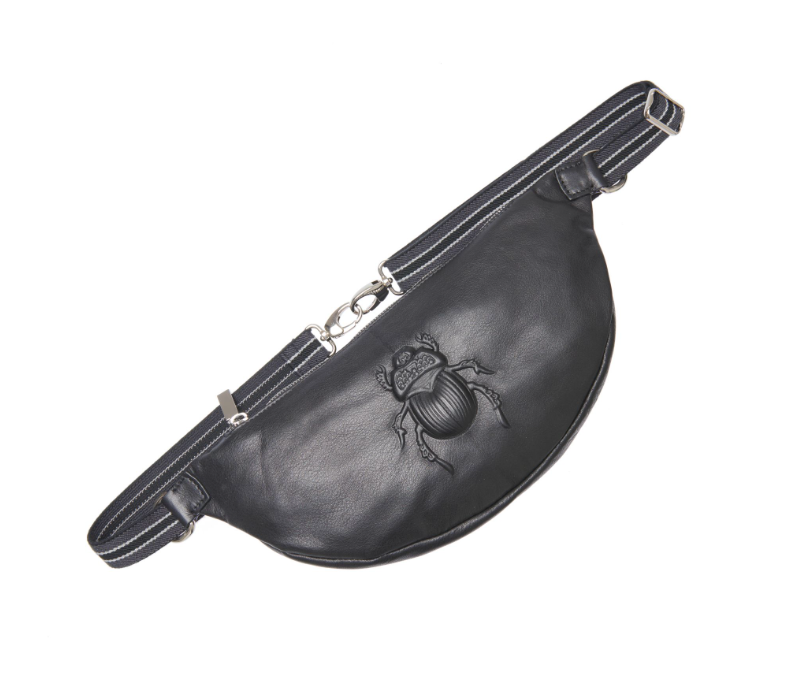 Leather belt sales bag fanny pack
