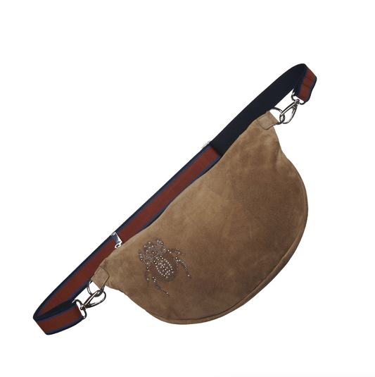 Belt Bag XL The Studs - Scarabmotive Cappuccino Suede