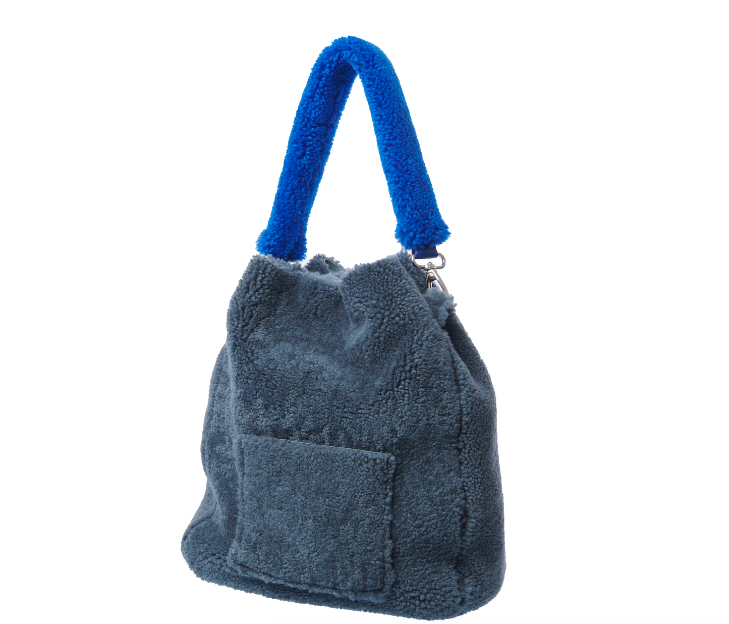 Cosy Shopper - Fog with Cosy Strap Strap Royal Blue