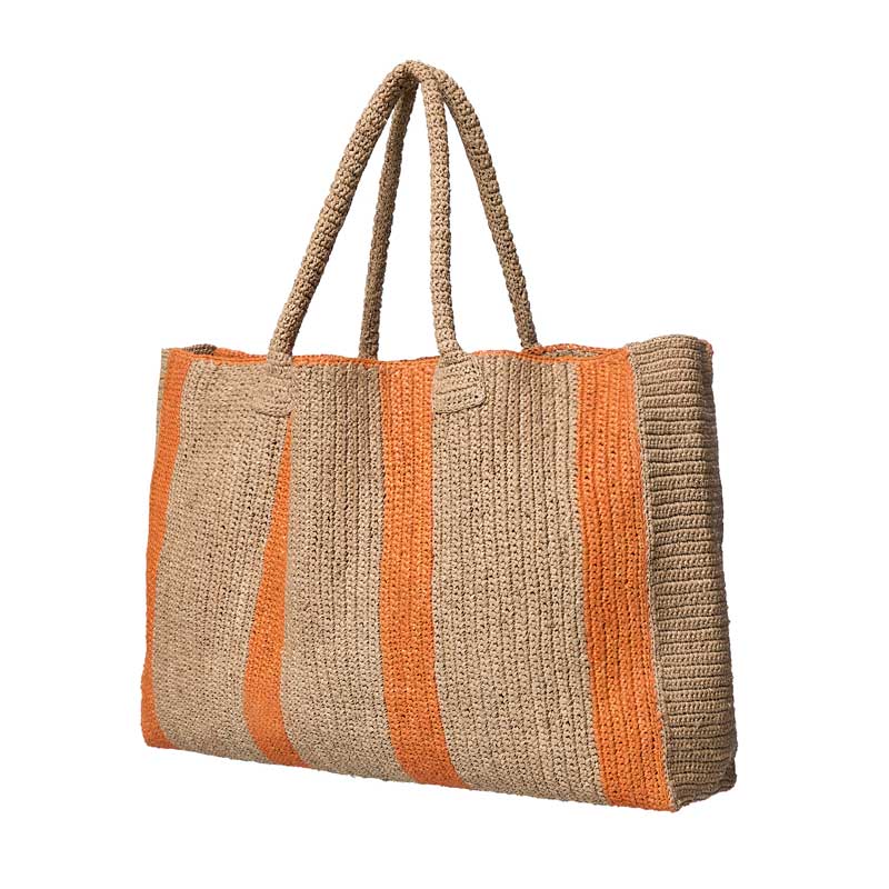 Raffia Bag Weekender sugar-orange