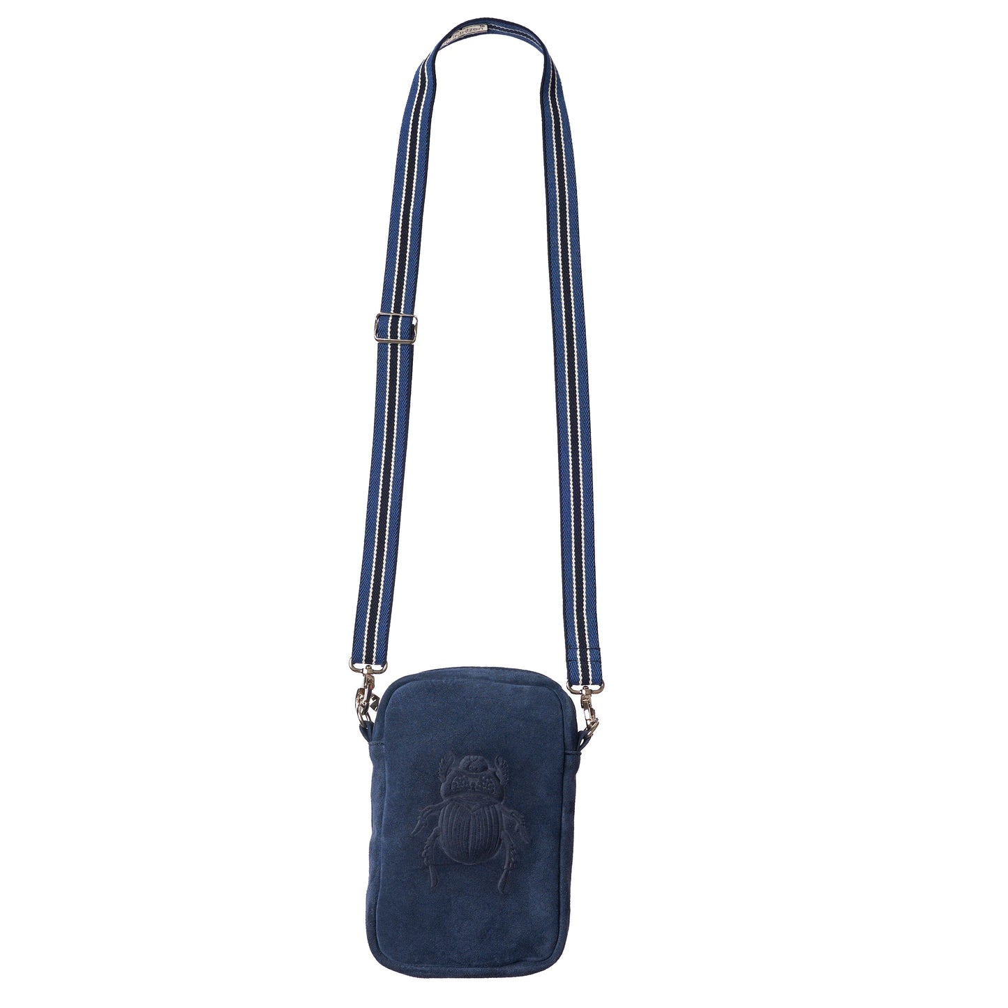 Crossbody Bag - Scarabmotive Suede Navy