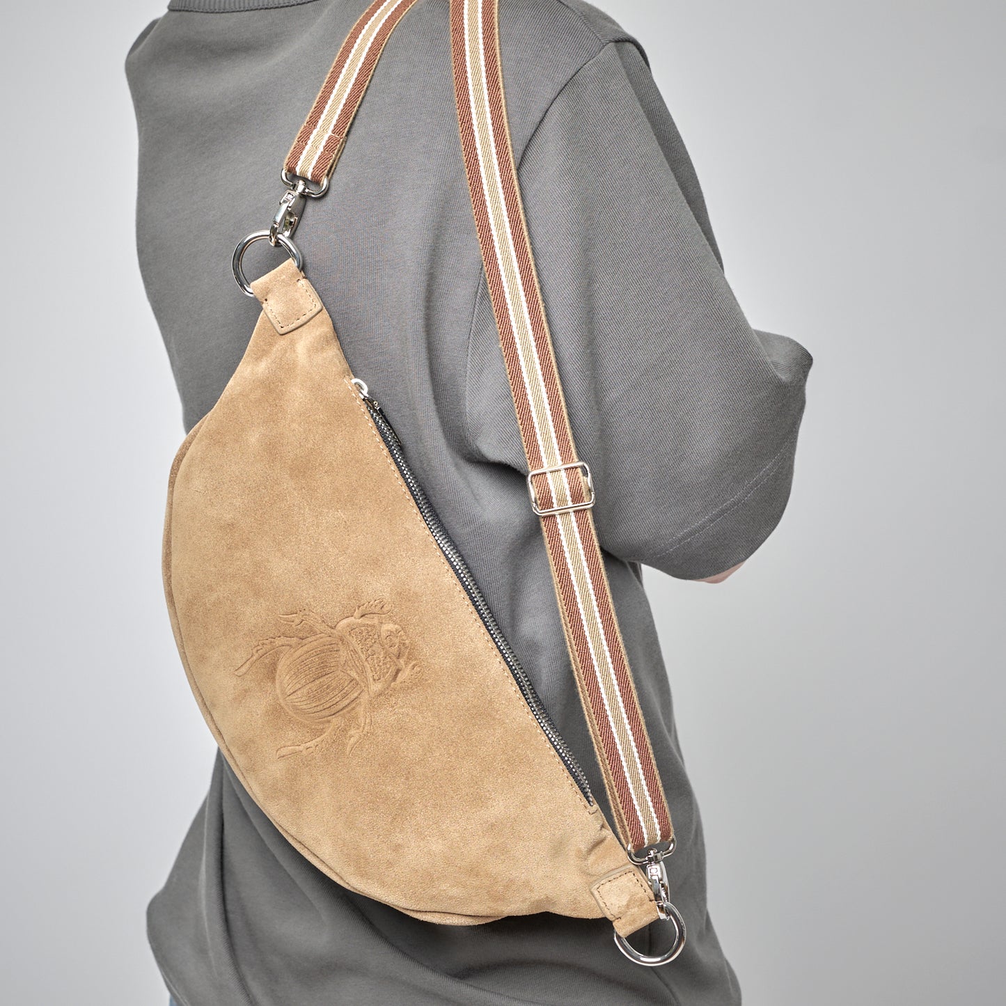 Belt Bag  - Scarabmotive Cappuccino Suede