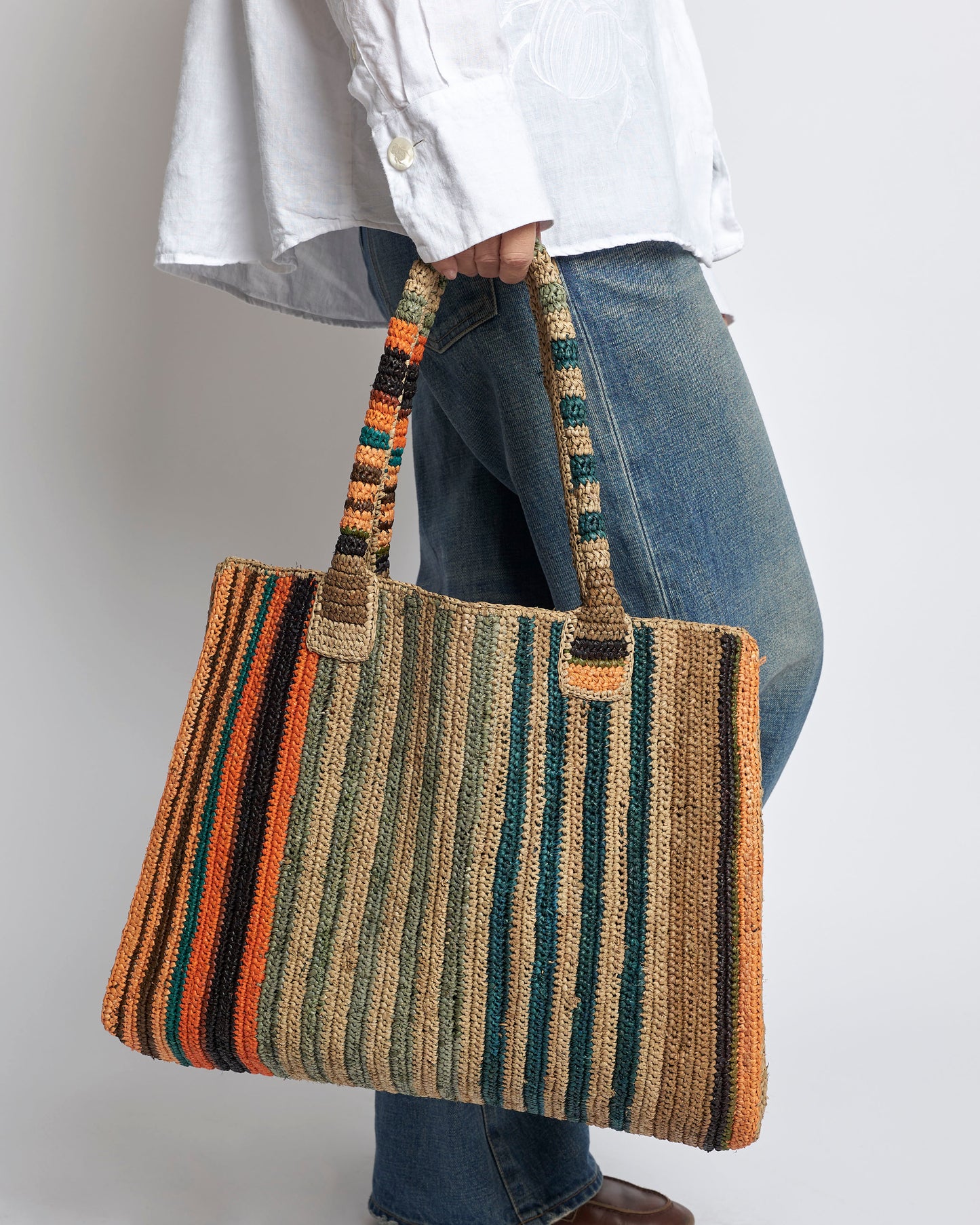Raffia Bag Little Sister Safari Mix