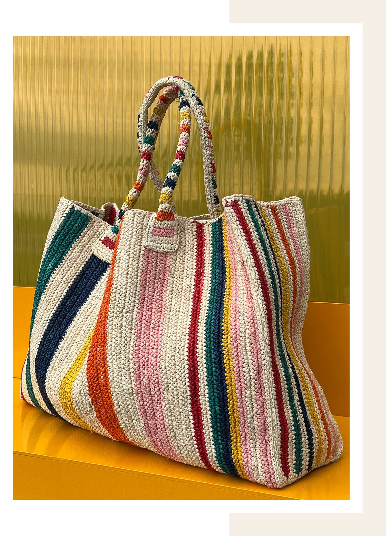 Raffia Bag Weekender 'Lido'