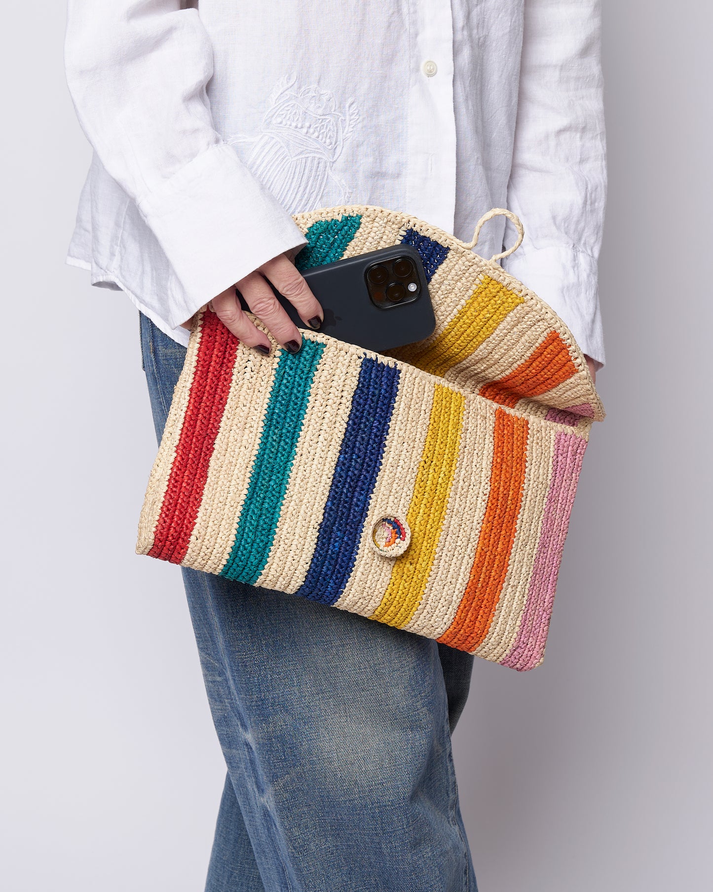 Raffia Clutch 'Lido'