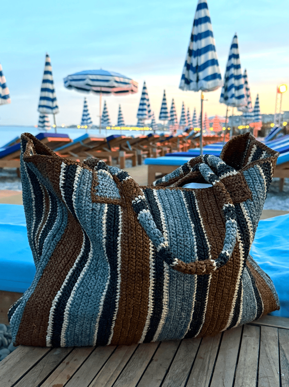 Raffia Bag Little Sister Roadtrip tobacco mix