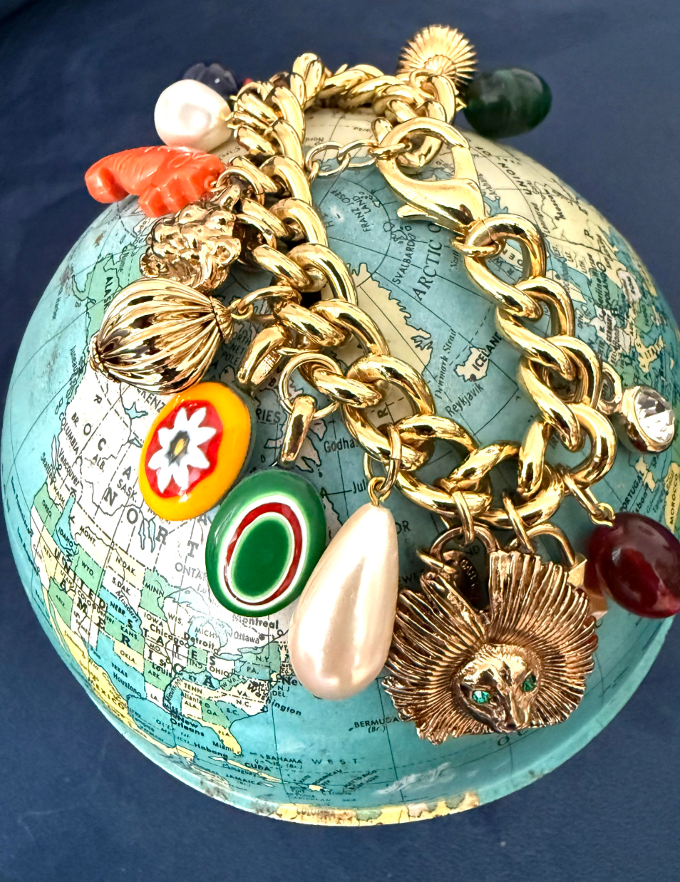 "Travel The World With Me" Charm Bracelet