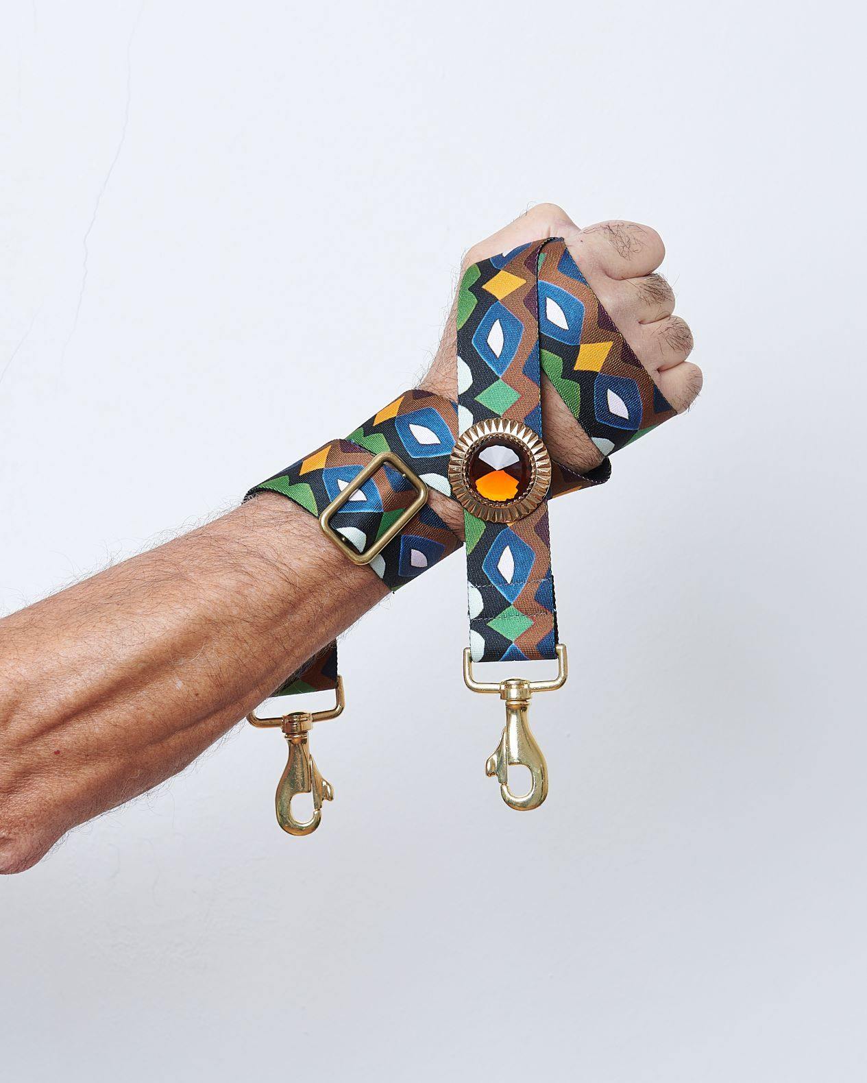 Bag Strap Belano Mix brown - Sun Gold Topaz - gabriele frantzen