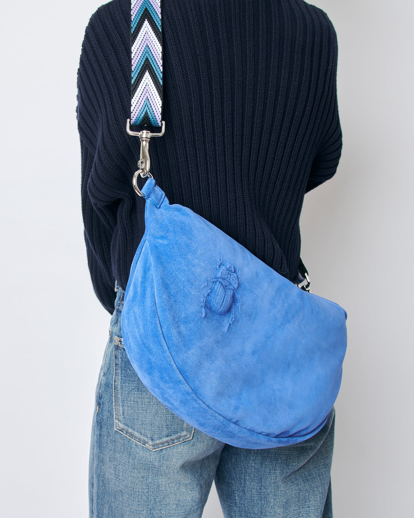 Belt Bag XXL - Scarabmotive Sapphire Suede