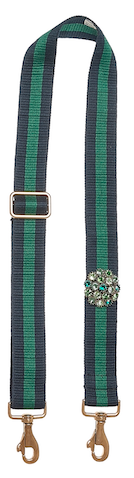 Bag Strap blue-green - Flower gold-green - gabriele frantzen