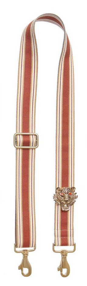 Bag Strap multi-cognac - Gold Tigermotive O - gabriele frantzen