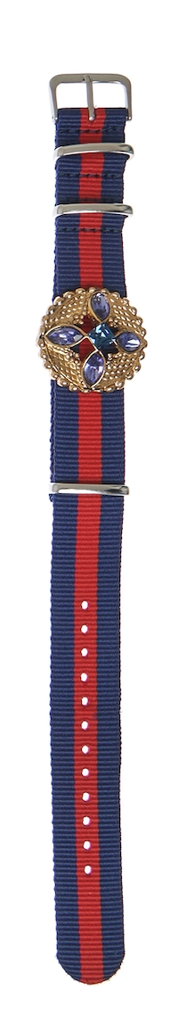 Watch Candy Bracelet - Crystals GB red