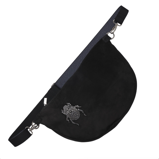 Belt Bag XXL "The Glam" - Scarabmotive Black Suede
