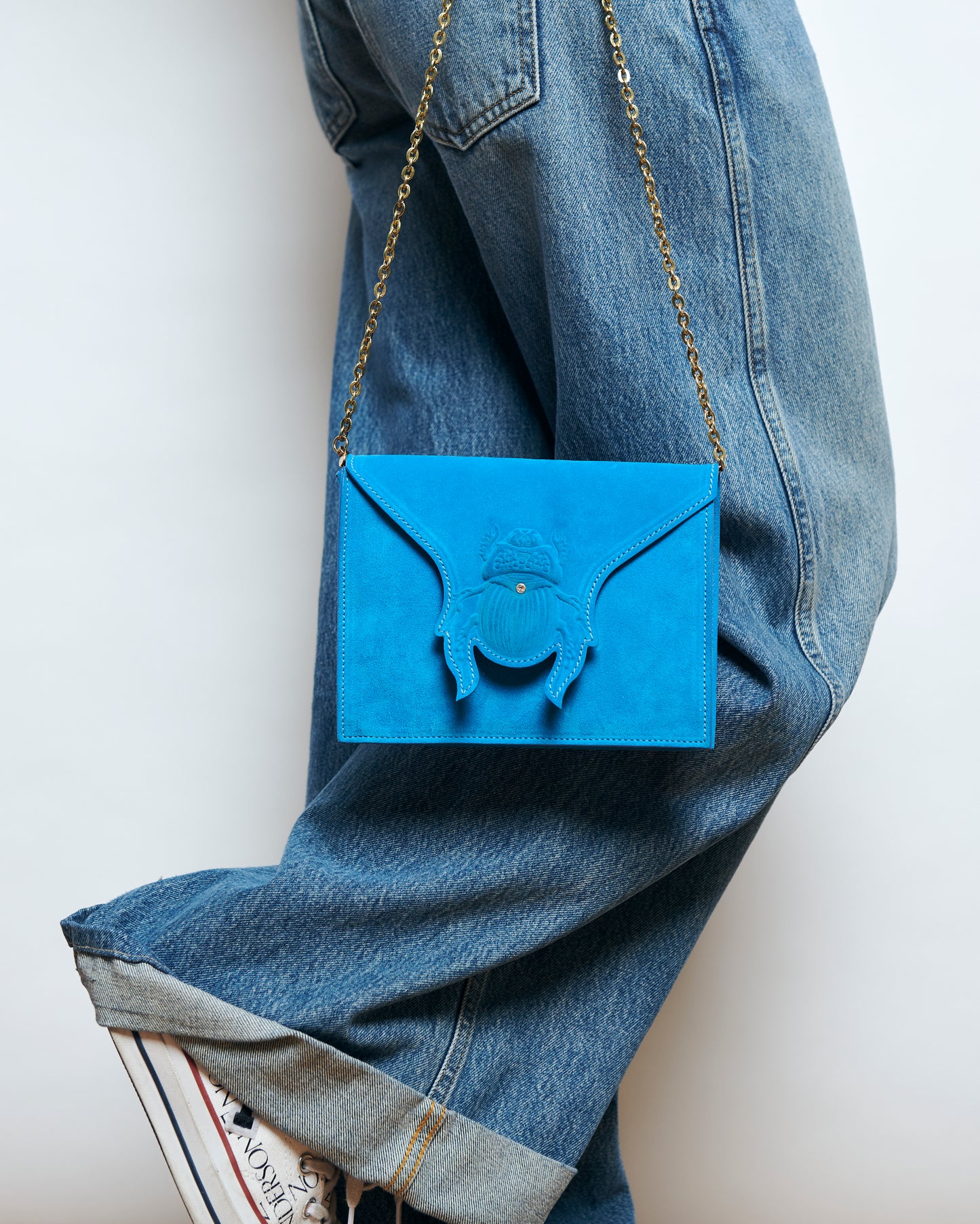 Mini Clutch - Suede Ocean