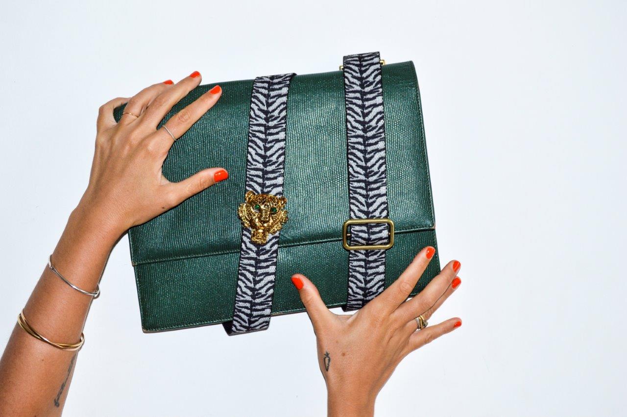 Bag Strap Zebraprint - Gold Snakemotive