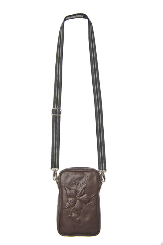 Crossbody Bag - Flower Chocolate - gabriele frantzen