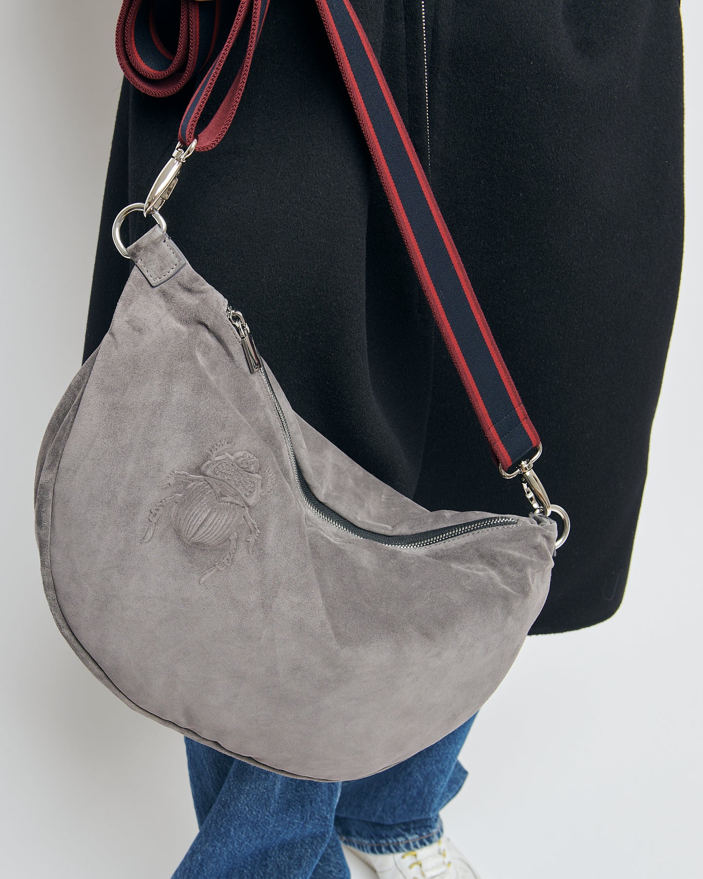 Belt Bag XXL - Scarabmotive Grey Suede