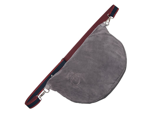 Belt Bag XXL - Scarabmotive Grey Suede