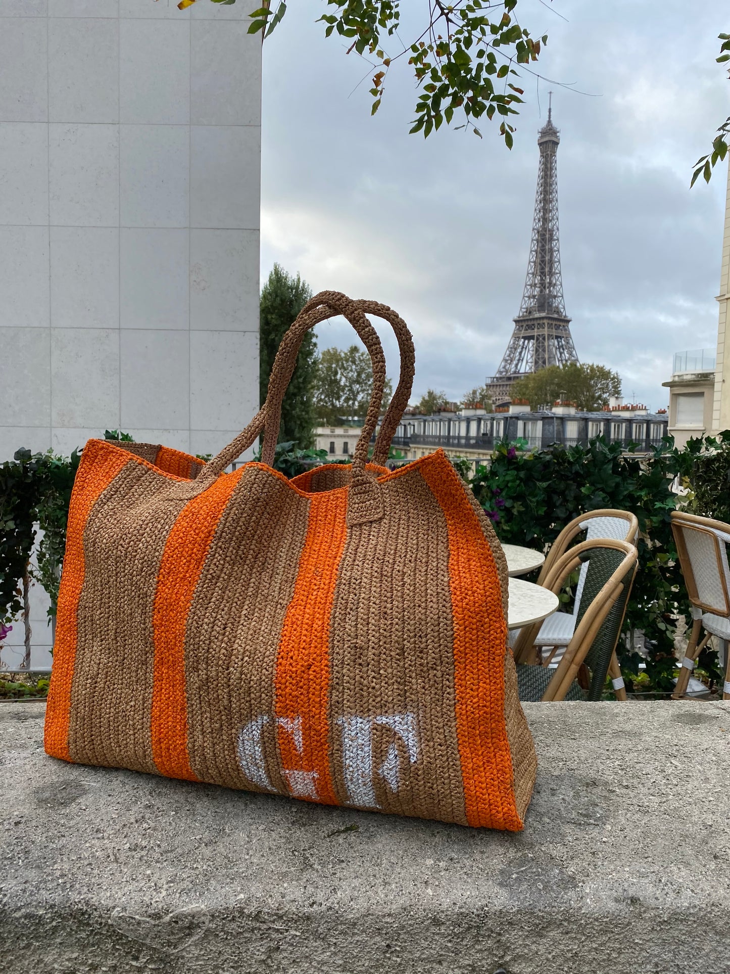 Customize Your Raffia Weekender Bag