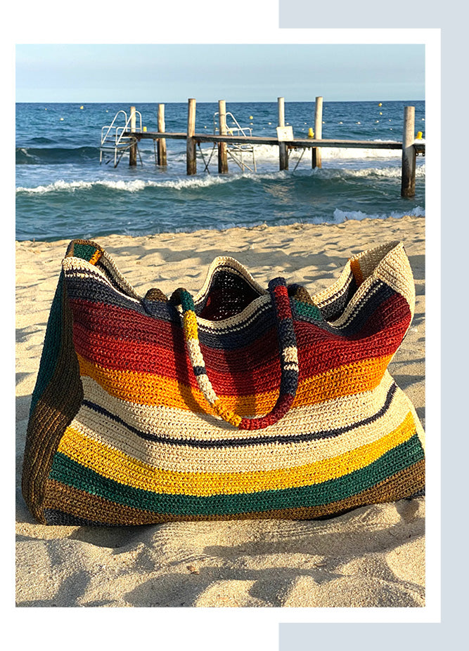 Raffia Bag Weekender Horizon