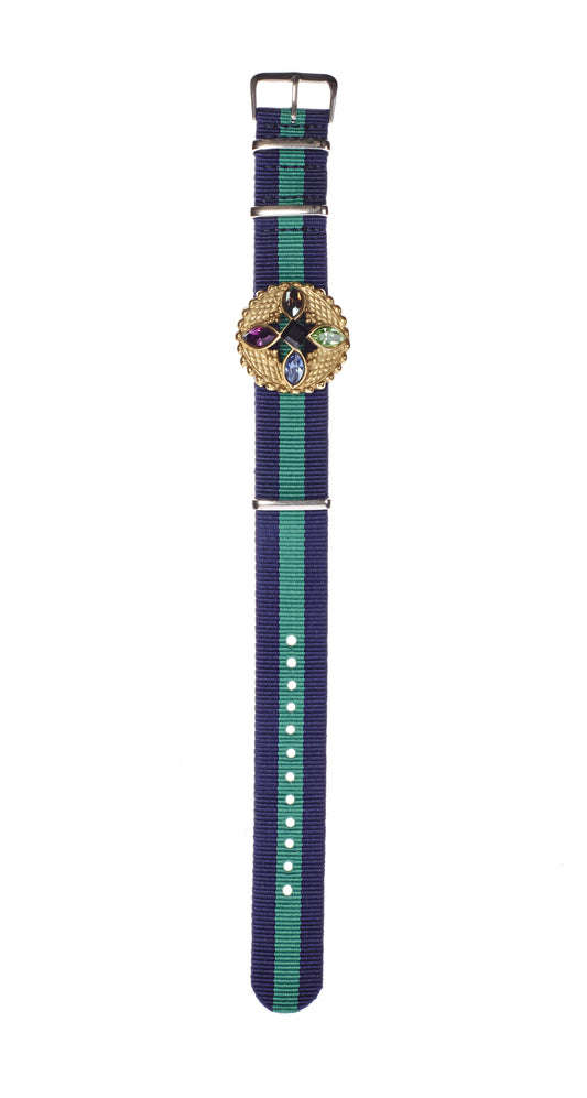 Watch Candy Bracelet - Crystals G Blue-Green