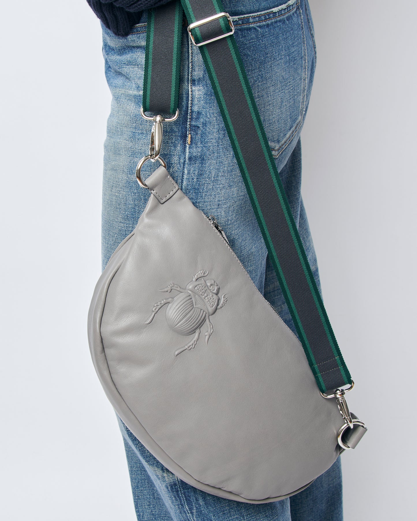 Bag Strap 35 graphite green/ Silver