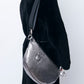 Bag Strap 35  black grey  - Silver
