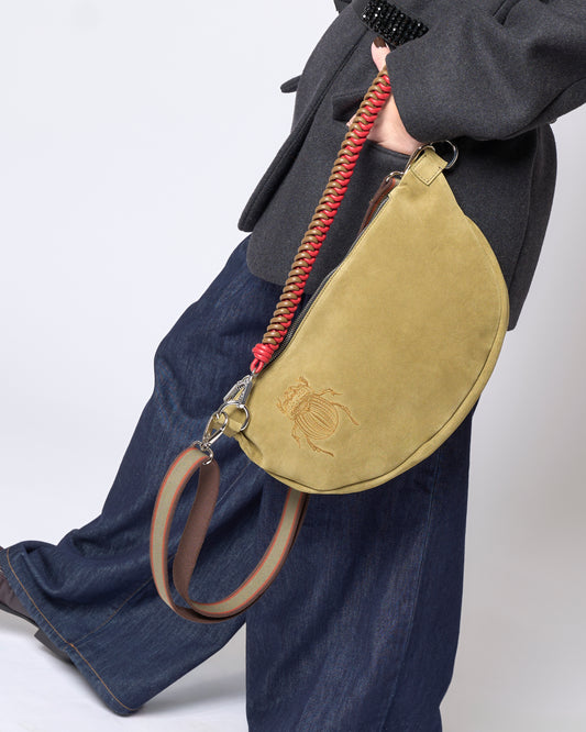 Belt Bag XL - Embroidered Scarabmotive Khaki