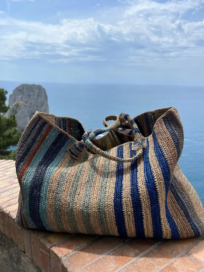 Raffia Bag Weekender Coast