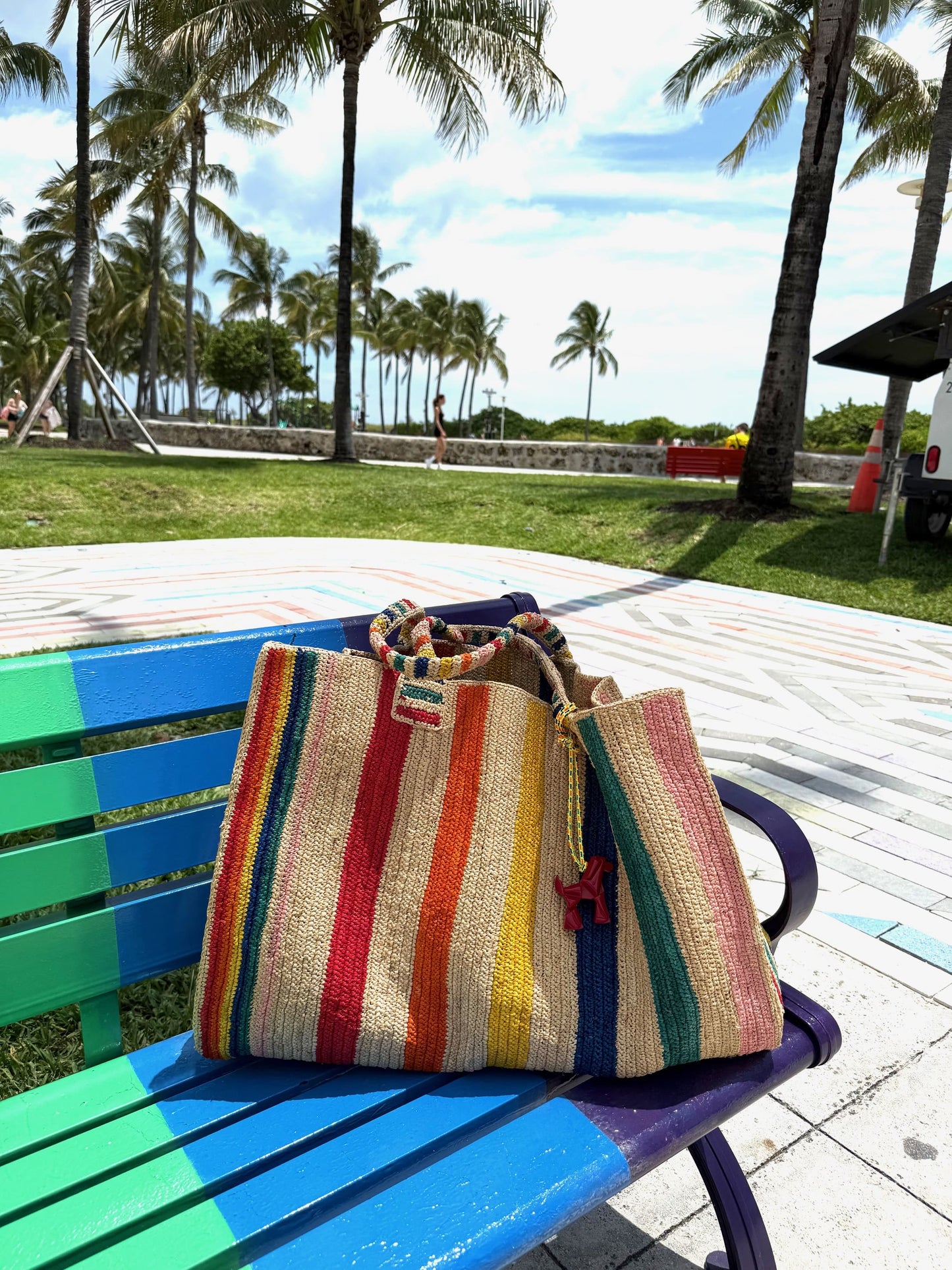 Raffia Bag Weekender 'Lido'