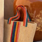 Raffia Bag 'La Piccola' - rainbow