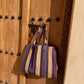 Raffia Bag Weekender 'Denim Days'