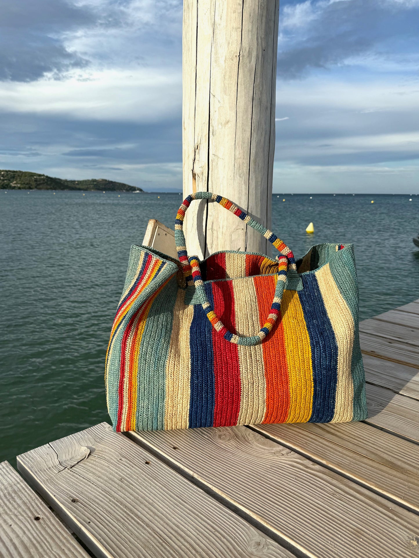 Raffia Bag Weekender 'Plage'