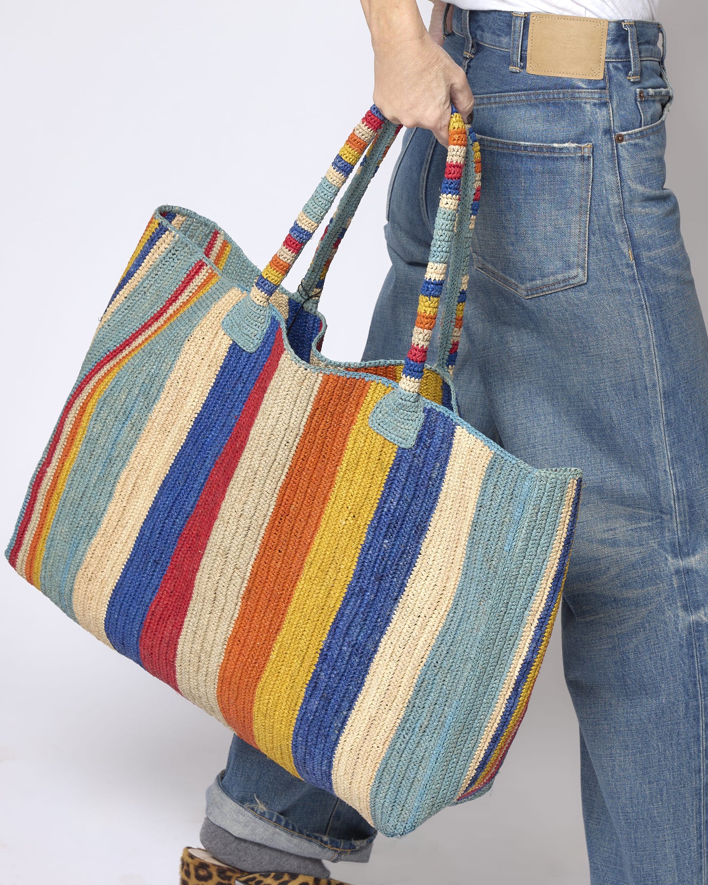 Raffia Bag Weekender 'Plage'
