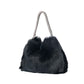 Luxe Bag with Glam Strap - black