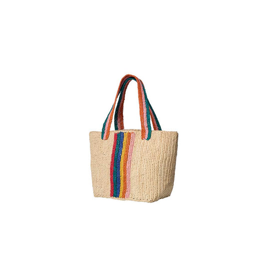 Raffia Bag 'La Piccola' - rainbow