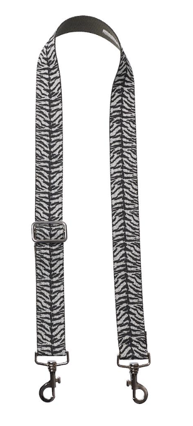 Bag Strap Zebraprint - Silver / Gold