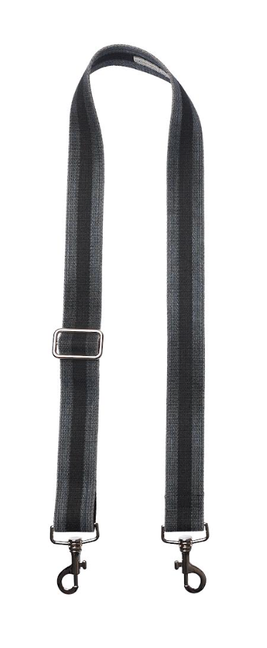 Bag Strap Vintage Look grey-black - Gold/ Silver