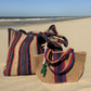 Raffia Bag Little Sister 'Denim Days'