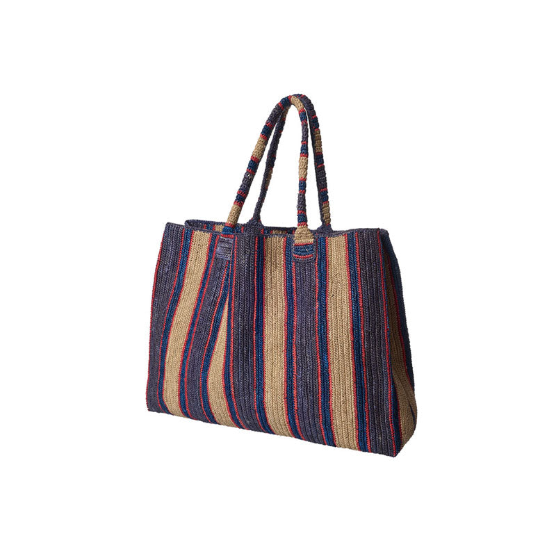 Raffia Bag  'Denim Days' - Little sister