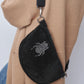 Belt Bag XL "The Glam" - Scarabmotive black suede