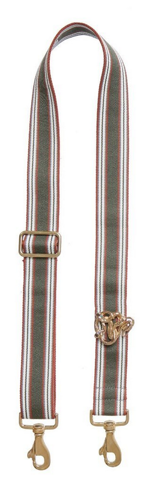 Bag Strap multi-olive - Gold Snakemotive - gabriele frantzen