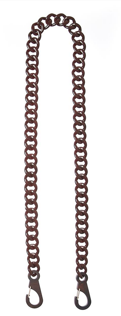Acryl Chain Bag Strap - chocolate - gabriele frantzen