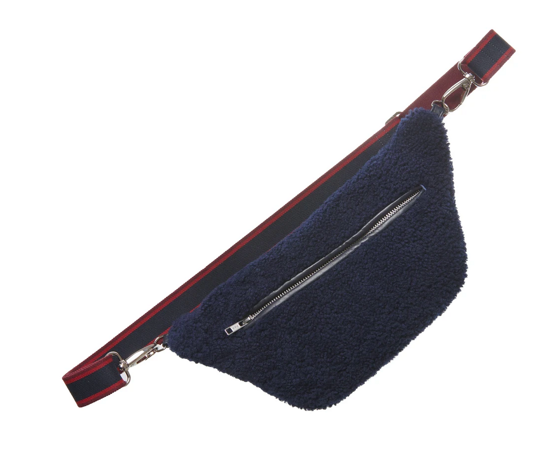 Cosy Belt Bag - Navy & Blue Strap - gabriele frantzen