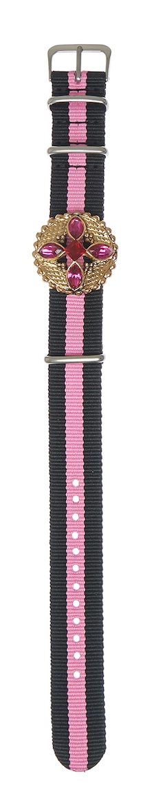 Watch Candy Bracelet - Crystals GP light pink